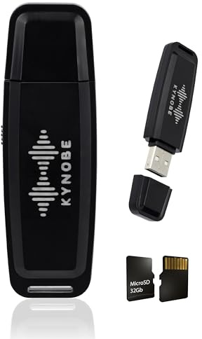 sprachrecorder Diktiergerät mit 32GB MicroSD - Kompakter Sprachrekorder mit klarem Klang – Mini Diktiergerät für Besprechungen Vorlesungen Sprachmemos