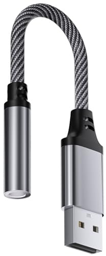 USB a scheda audio esterna da 3,5 mm per cuffie microfono adattatore audio uso su computer portatili e apparecchiature digitali PC cavo uditivo