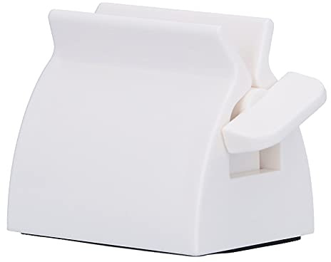 TOOTHPASTE SQUEEZER HOLDER ROLLING TUBE SQUEEZER FOR FACIAL CLEANSER HAND CREAM WHITE