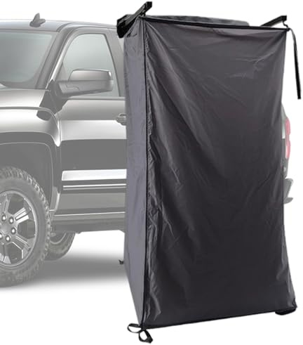 laxreheye Outdoor Shower Cubicle, Portable Camping Shower Tents, Car Exterior Accessories for Street, Festival, Boat, Balcony, Garden Vehicles, Pool