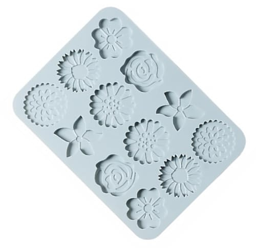 LALADEFIEE Stampo in Silicone Forme Fiore per Dolci e Fondant Antiaderente e Affidabile per Decorare Torte e Creazioni Dolci Regalo per Appassionati di Baking