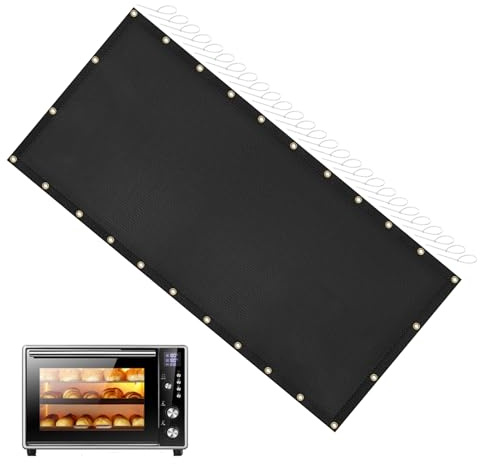 Escudo Térmico Ignífugo para Parrilla - 36.02x72.05 Pulgadas | Protector De Puente Y Cerca, Estera De Rejilla Ignífugo De Fibra De Vidrio, Cubierta para En Cubierta Exterior, Escudo Térmico