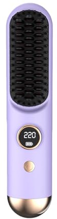 Go Brush Pro Spazzola Per Lisciare I Capelli Senza Fili, Pettine Per Lisciare I Capelli Riscaldato In Ceramica Senza Fili, Cordoni Portatili Da 35 W A Riscaldamento Rapido A 9 Livelli