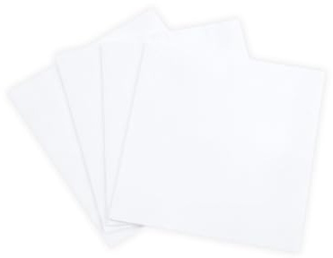 Tissue Expert Napkins Lot de 500 serviettes en papier 32 x 32 cm 1/8 têtes pliées 1/8 1 pli 100 % cellulose Serviettes gaufrées de haute qualité Blanc Doux et absorbant Qualité gastronomique