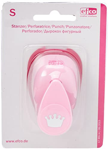efco 1790508 Krone Motivstanzer S, Kern: Metall, rosa, 6 x 4 x 4,5 cm