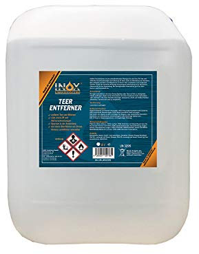 INOX® Auto Teerentferner 5L - Teerreiniger für Innenraum und Außen - Klebstoffentferner Baumharzentferner - Industriereiniger schonend zu Autolack und Chrom