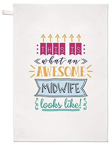 Gift Base This is What an Awesome Midwife Sieht aus wie Geschirrtuch Spüllappen