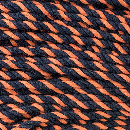 Natürliche Baumwolle, gedrehtes 3-strängiges Seil, Handwerkerschnur, 1/4 Zoll Durchmesser, super weich, 3 m, 7,6 m, 15,7 m, 30 m