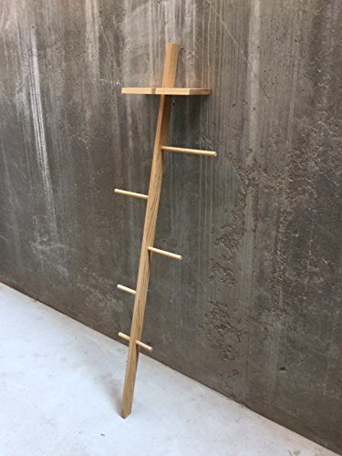 TIDYBOY Stummer Diener aus Holz, Herrendiener Schlafzimmer Möbel, Design Kleiderbutler und Modern Stiller Diener für Damen und Herren, Butler Kleiderständer und Kleiderablage Handgemacht Berlin(Natur)