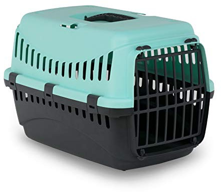 MP Bergamo Panier Transport Gipsy 50 Porte Plastique pour Chat Bleu Turquoise 7 kg