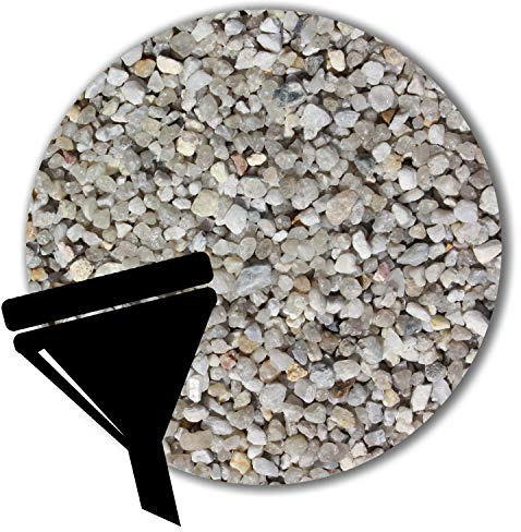 Anbobo Müller GmbH 25 kg Filtersand Filterkies hellgrau Filterquarzsand für Sandfilteranlagen Pool grau (3,15-5,6 mm)