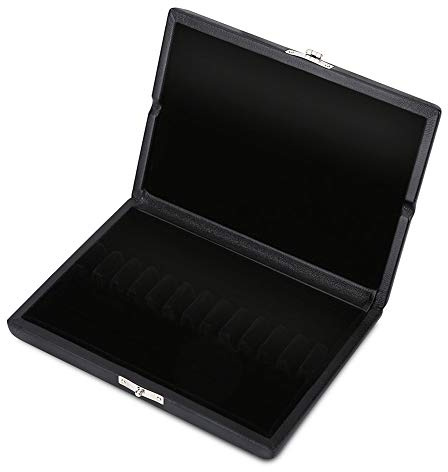 Durable Oboe Rohrblatt Aufbewahrungsbox, aus Holz und PU Leder, Schutz für 10/12/20-teiliges Oboe Schilf, Organizer für Radfahren, Wintersport, Outdoor Aktivitäten