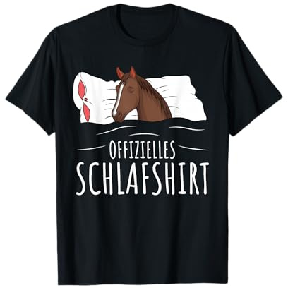 Offizielles Schlafshirt Pferde Liebhaber Schlafanzug Pferd T-Shirt