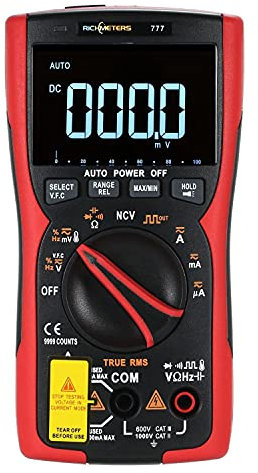 /G RM777 multimètre numérique 9999 testeur analogique Vrai RMS Professionnel condensateur multimètre NCV AC/DC