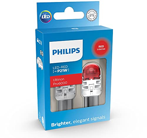 Philips Ultinon Pro6000 LED lampe de signalisation automobile (P21W) rouge
