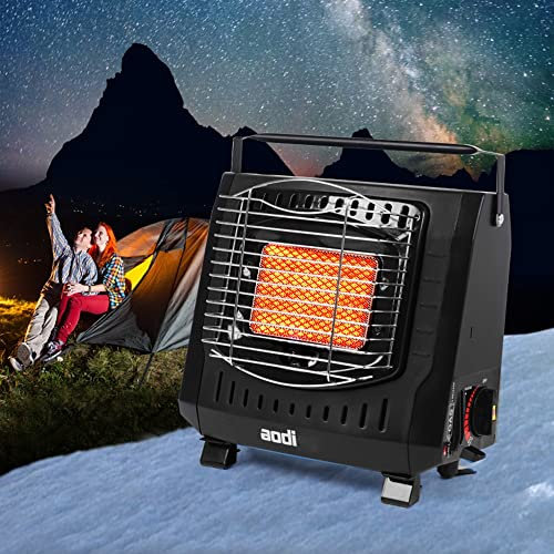 YKYR Compact Chauffage Au Gaz, Portable Chauffage Extérieur Réchauffeur À Gaz pour Camping, Chauffage À Gaz pour La Pêche, Voyage