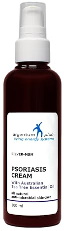 argentum plus - Silber-MSM Psoriasis Creme mit Australischem Teebaum 100 ml | Für zu Schuppenflechte neigender Haut