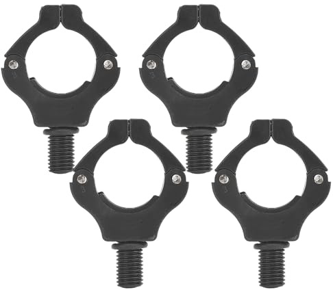 Angelruten-Halterungskopf, Magnetischer Angel-Halterungskopf, 4 Stück, Halterungskopf, Automatische Einstellung, Angelruten-Endstückhalter, Werkzeugzubehör (Schwarz)
