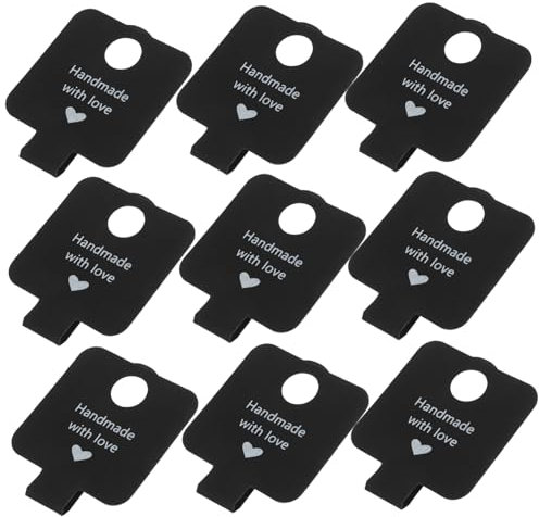 TEHAUX 100st Handgemachte Leere Karte Schlüsselanhänger Verpackung Haargummi-displaykarten Halskette-grafikkarte Armband Faltkarten Ohrringkarten Anhänger Zum Handbuch Schmuck Kraftpapier