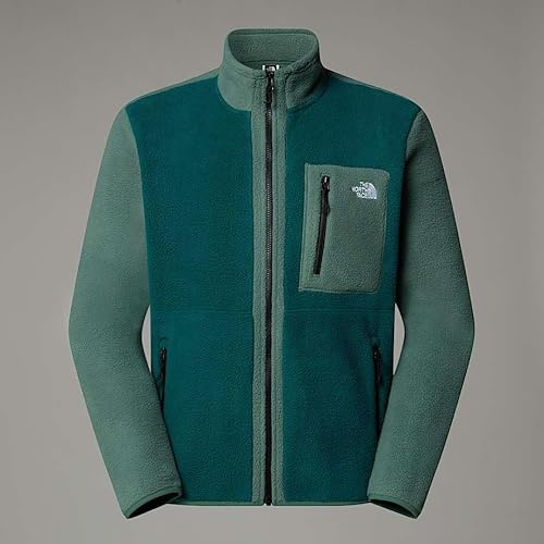 The North Face NF0A883R58G M YUMIORI Full Zip Maglia Lunga Uomo Deep Nori-Duck Green-TN Taglia XXL