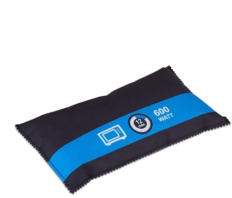 Relaxdays Sacchetto Deumidificatore per Auto, 1000g, Bustina Assorbi umidità, Riutilizzabile, Antiappannamento, Nero Blu, Tessuto Non Tessuto, HLP: 5x28x15 cm