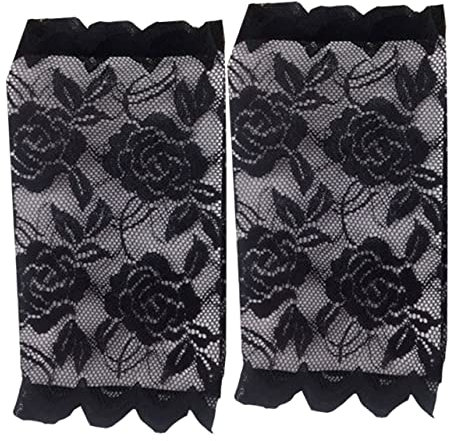VALICLUD Fingerlose Sonnenschutzhandschuhe Für Damen Uv-Schutz Zum Autofahren Atmungsaktiv Und Schweißabsorbierend Elegantes Design in Schwarz