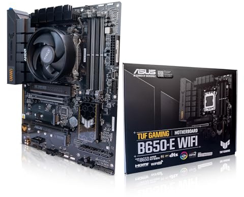 ADMI CPU Motherboard Bundle: AMD Ryzen 5 7500F 5GHz (Stock Cooler) • ASUS TUF Gaming B650-E WiFi Motherboard • No RAM