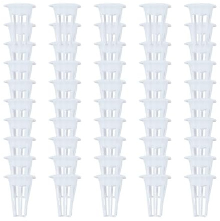 BOFRHME Hydroponic Growing System Planting Baskets, Indoor Garden Seed Pod Baskets, Square Plant Growing Containers