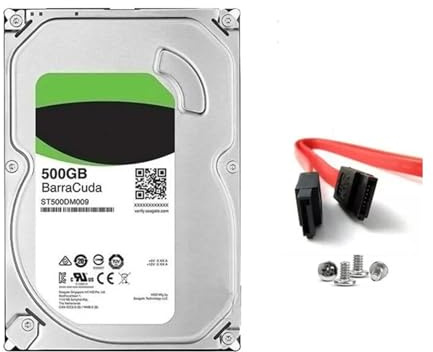 JXCHSWOU Disco rigido interno da 500 GB for PC, HDD da 500 GB, 7200 RPM, 32 MB, 3,5, cache da 6 Gb/s, SATA III for computer PC