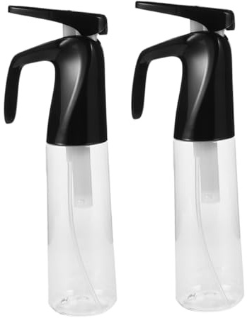 HONITANO 2pcs Plastic Fine Mist Spray Bottle for Hair Spray Water Mister Bottle Pressure Barber Hair Salon