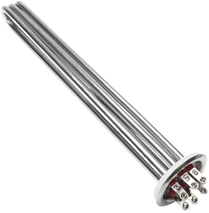 Electric Water Heater, 220V/380V Immersion Heating Element with Temperature Probe, 6KW-12KW SUS304(220V,6kw 260mm)
