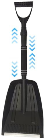 Pala da neve per auto | telescopica a risparmio energetico, strumento per la rimozione della neve, per campeggio, bordo, auto, bagagliaio, giardino, passerella