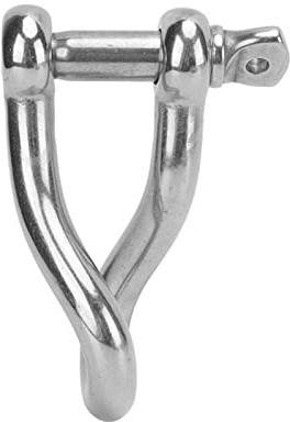 Yctze Grillete de Acero Inoxidable Grillete de Acero Inoxidable de 12 Mm con Pasador de Tornillo Alta Resistencia a la Rotura Yates Marinos Lanchas Rápidas Barcos Industriales y C