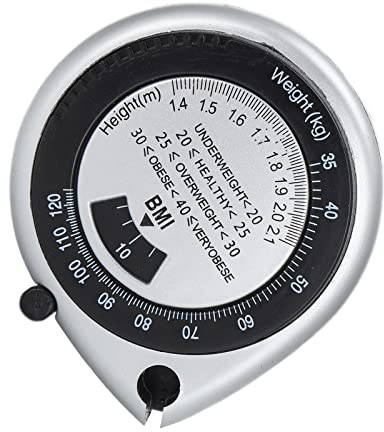 Leftwei Nastro Misuratore Corporeo a Doppia Scala Retrattile Misurazione Accurata della Perdita di Peso 150 Cm in Plastica PVC per Appassionati di Fitness