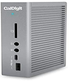 CalDigit TS3 Plus - Thunderbolt Station 3 (0.7M) Kabel - 85 W Aufladen, 7 x USB 3.1 Anschlüsse, USB-C Gen 2, DisplayPort, UHS-II SD-Kartensteckplatz, LAN (Space Grey)