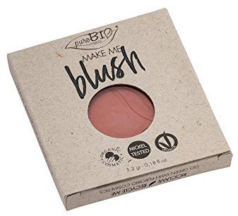 PUROBIO Compact Cheeky Coral Marmoriertes Blusher Für Den Perfekten Glow Multitonales Puder Farbe Apricot Cheek Heat Gel-formel Wasserbasierte Farbpigmente Glossyglänzendes Finish Rose Flash