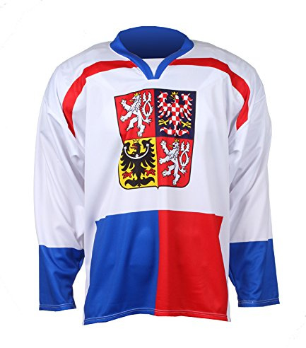 MERCO Herr retro ishockey-jersey Nagano 1998 flerfärgad långärmad crew-hals, kortärmad L, Vit, M