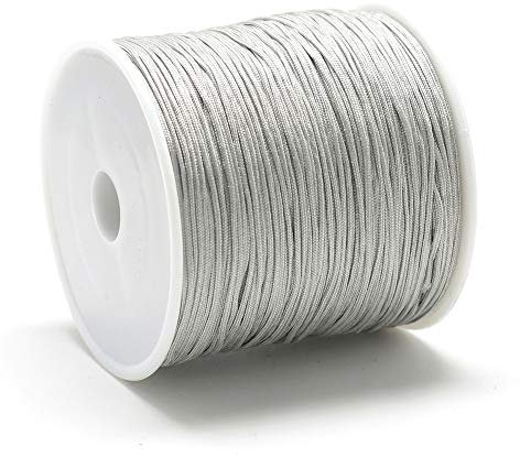 Pandahall Nylonschnur LightGrey-1.5mm-130m
