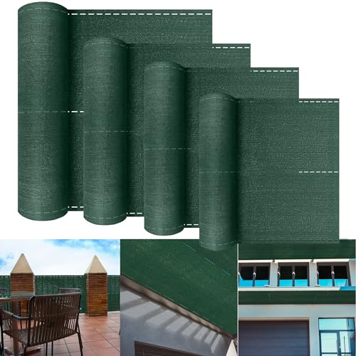 XMTECH Zaunblende HDPE Sichtschutznetz 1,2x10m Grün Windschutz Gartenzaun | Robustes HDPE Material, verstärkte Kanten, flexibel zuschneidbar, geeignet für Gartenzaun Balkon und Terrasse