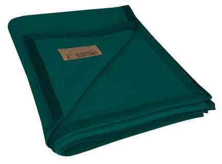 wobera ANGORA kuschelige Wohlfühldecke aus reinen Naturmaterialien mit 50% Angora und 50% Schurwolle (Gr. 150X200 cm, Farbe: Petrol)