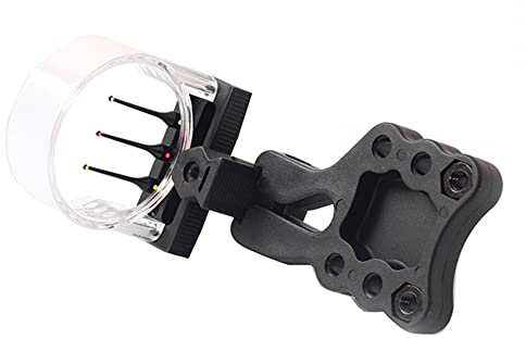 3-Pin Bogenvisier, 1 Stuck 0,029 Fiberoptik Visierung für Compound Bögen, 3 Pin Bogen Visier für Jagdvisier Zubehör, Rechts- und Linkshänder