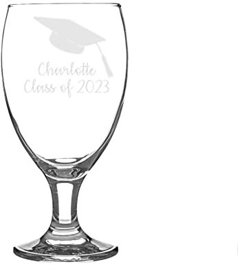 Personalised Graduation Craft Beer Snifter Glass Gift for Him for Her Class of 2023 Undergraduate Masters PhD