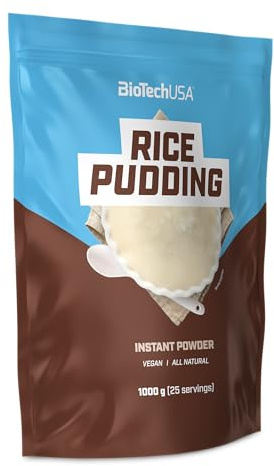 BioTechUSA Rice Pudding | Instant-Reispudding-Pulver | 100% Instant-Reismehl | Vegan, natürlich | Zucker-, laktose- & glutenfrei | Ohne Kochen | 1000 g, Ohne Geschmack