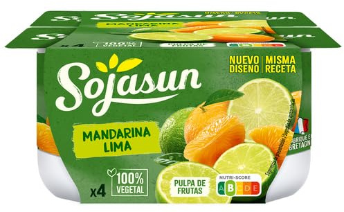 (PACK 4 Und.) 4X100gr. Especialidad de soja SOJASUN DIFERENTES SABORES (PRODUCTO REFRIGERADO) (MANDARINA LIMA)