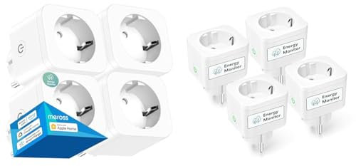 Meross WLAN Steckdose mit Strommessung, 16A Smart Home Steckdose & WLAN Steckdose mit Strommessung 16A