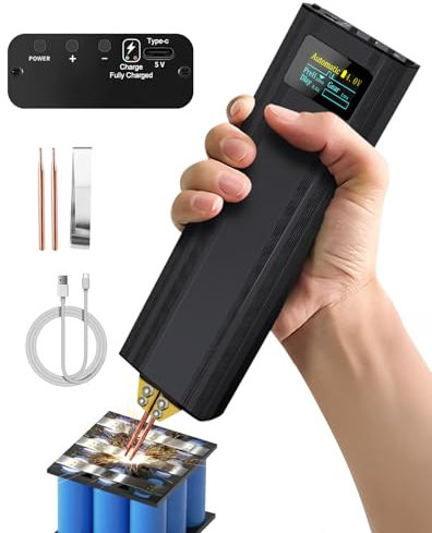 Saldatrice a punti a batteria con modalità automatiche e manuali, 80 velocità regolabili per batterie fai da te