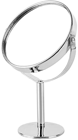 Specchio per il trucco da tavolo, specchio per il trucco girevole a due lati, specchio ingranditore per il trucco da terra, specchio per il trucco da tavolo, specchio ingranditore per il trucco da ter