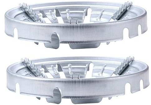 PHENOFICE Griglia per Fornello a Gas 9 Fori in Ghisa Antiscivolo Anello Wok Risparmio Energetico Set 2 Pezzi Supporto Stabile per Pentole Cucina Quotidiana