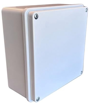 Kopplingsdosa kopplingsdosa vattentät kopplingsbox elektrisk anslutningsbox | plastfodral för ledningar ytmonterad (15 x 15 x 7 cm)