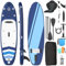 Devoko Stand Up Paddling Board, Aufblasbares SUP Board 320cm *80cm*15cm, 2-in-1 Stand Up Paddle Mit Sitz und verstellbarem Paddelbrett, Bis 130kg, Ideal zum Surfen, Angeln, Yoga, Dunkelblau
